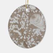 Devonian Fossil Brown & White Ornament (Links)