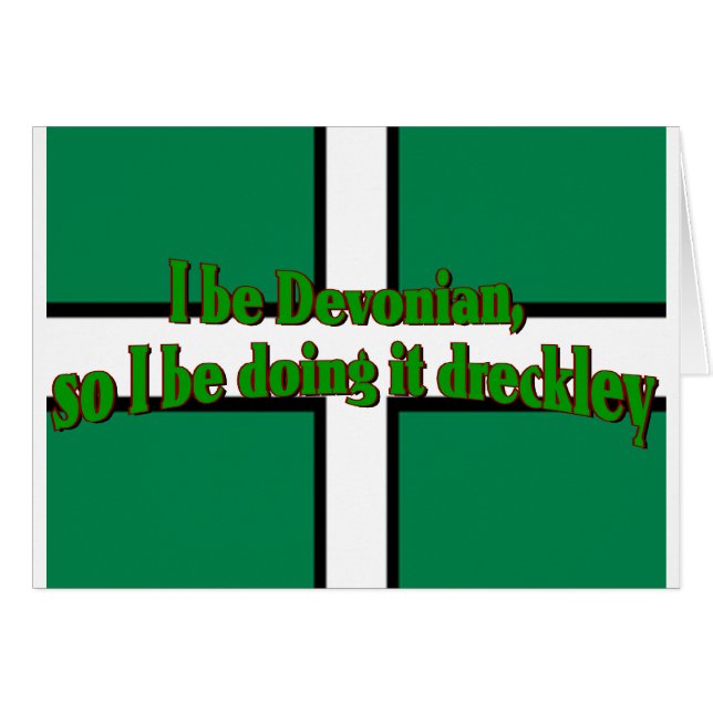 Devonians tut es Dreckley (Vorderseite (Horizontal))