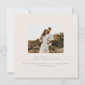 Devonport Monogram Modern Watercolor Palm Wedding Einladung (Rückseite)