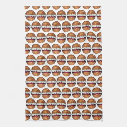 Devonshire Split British Pastry Pastries UK Baking Geschirrtuch (Vertikal)