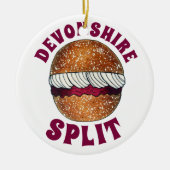 Devonshire Split British Pastry Pastries UK Baking Keramik Ornament (Vorne)