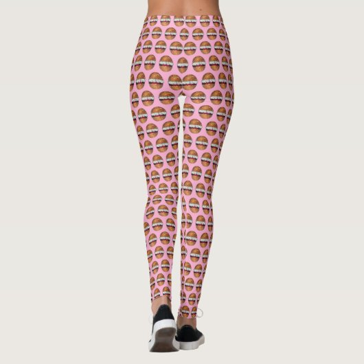 Devonshire Split British Pastry Pastries UK Baking Leggings (Rückseite)