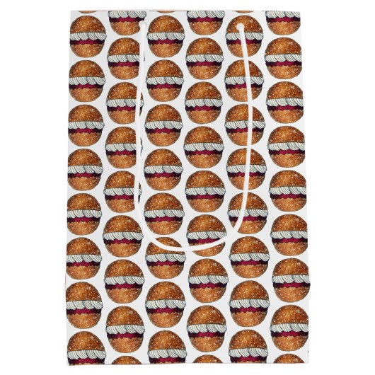 Devonshire Split British Pastry Pastries UK Baking Mittlere Geschenktüte (Rückseite)