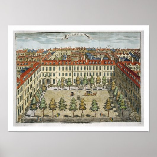 Devonshire Square für "Stow's Survey of London", Poster (Vorne)