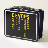Devops Definition Technischer Computer IT-Programm Metall Brotdose (Vorderseite)
