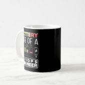 DevOps Engineer Battery Life Cloud Computing Kaffeetasse (Vorderseite Links)