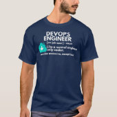 DevOps Engineer Definition Funny Engineering T-Shirt (Vorderseite)