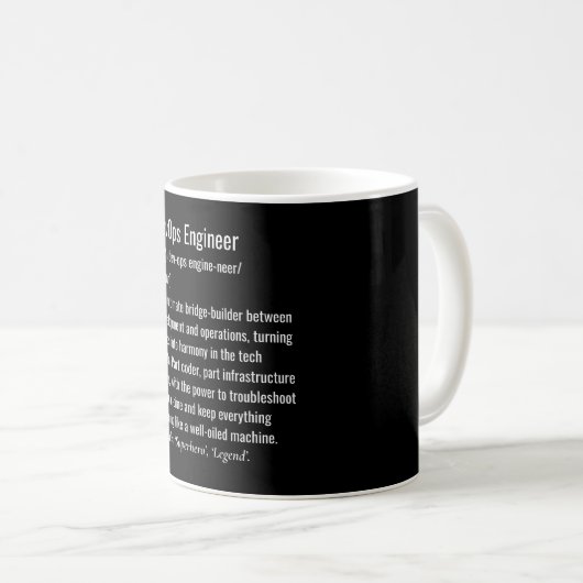 DevOps engineer definition  Kaffeetasse (VorderseiteRechts)