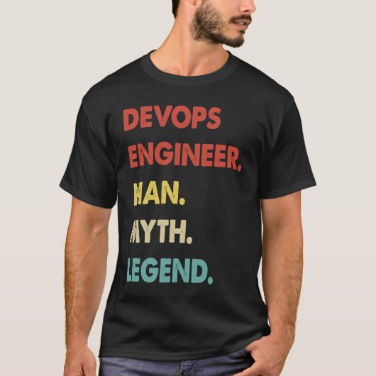 Devops Engineer Man Myth Legend  1 T-Shirt (Vorderseite)