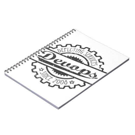 Devops vintage notizblock (Linke Seite)