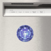 DevorahBlueCosmos runder Magnet (In Situ (Geschirrspüler))