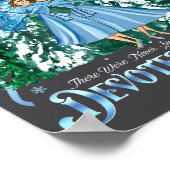 Devoted Sisters Merry Christmas White Xmas Pajamas Poster (Ecke)