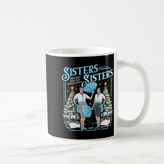 Devoted Sisters White Xmas Merry Christmas Snowfla Kaffeetasse (Rechts)