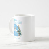 Devoted Sisters White Xmas Merry Christmas Snowfla Kaffeetasse (Vorderseite Links)