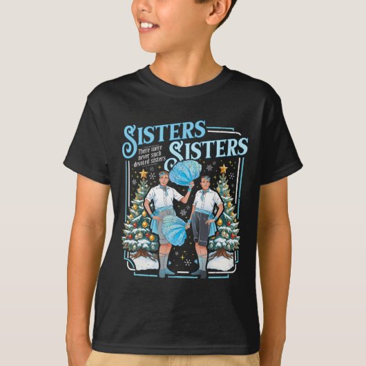 Devoted Sisters White Xmas Merry Christmas Snowfla T-Shirt (Vorderseite)