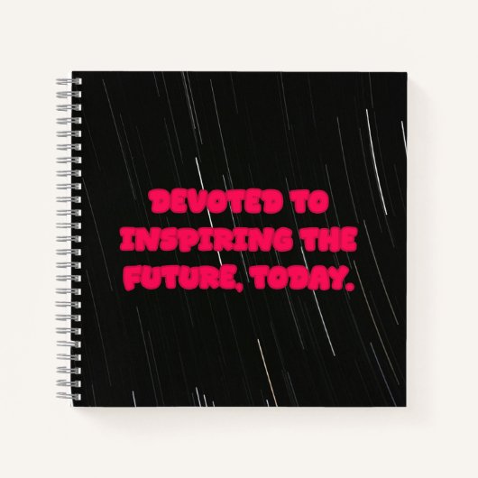 Devoted To Inspiring The Future Today Educator Notizblock (Vorderseite)