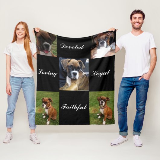 DEVOTIERTE BOXER-DOG-Fleece Fleecedecke (Beispiel)