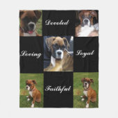 DEVOTIERTE BOXER-DOG-Fleece Fleecedecke (Vorderseite)