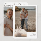 DEVOTION Save the Date - abgerundete Ecken Einladung (Vorne/Hinten)
