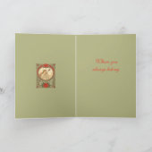 Devotion Vintage Art Nouveau Romance Karte (Innenseite)