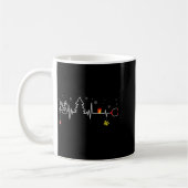 Devoxtee Christmas Tree Heartbeat Funny Christmas Kaffeetasse (Links)
