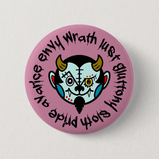DEVULL "Seven Deadly Sins" Button badges