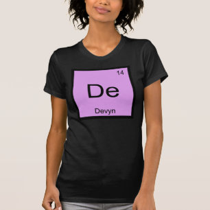Devyn Name Chemie Element Periodensystem T-Shirt
