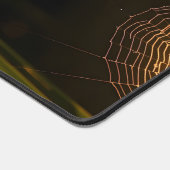 Dew Covered Spiderweb bei Sunrise Schreibtischunterlage (Ecke)