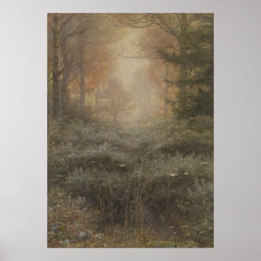 Dew-Drenched Furze von John Everett Millais Poster (Vorne)
