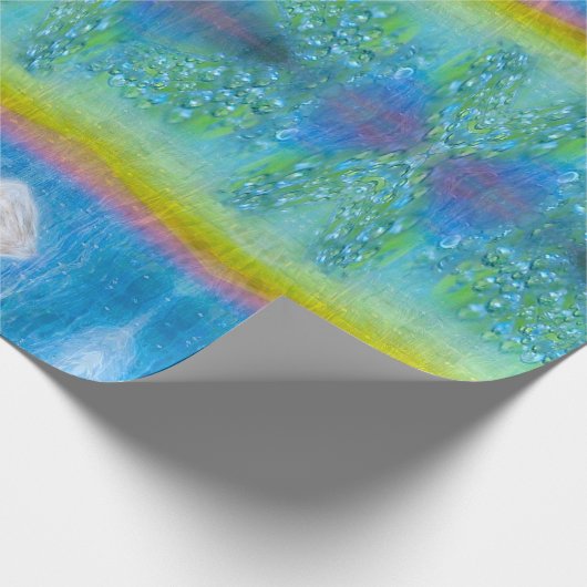 Dew Drop DNA Iridescent, Sparkly, Geschenkpapier (Ecke)