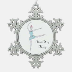 Dew Drop Fairy Keepake Nutcracker Schneeflocken Zinn-Ornament