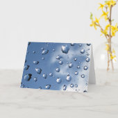 Dew Drop Fibonacci Spiral, Gedichte der Natur Karte (Gelbe Blume)