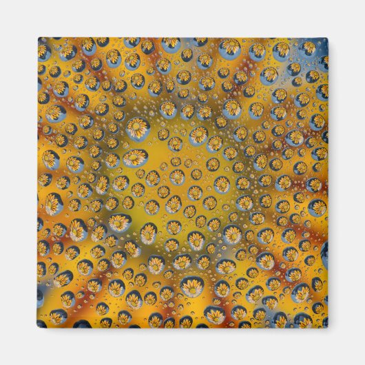 Dew Drop Reflexion der Blume, Crescent City, Magnet (Vorne)