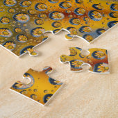 Dew Drop Reflexion der Blume, Crescent City, Puzzle (Seite)