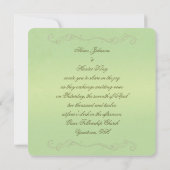 Dew Drop Wedding Einladung (Rückseite)