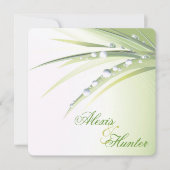 Dew Drop Wedding Einladung (Vorderseite)