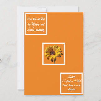 Dew Drops Daisy Wedding Einladung