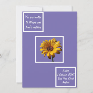 Dew Drops Daisy Wedding Einladung