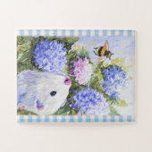 DEW FERRET HYDRANGEAS UND BIE PUZZLE (Horizontal)