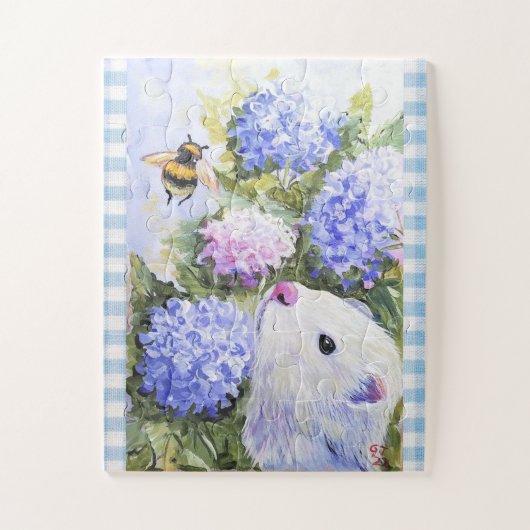 DEW FERRET HYDRANGEAS UND BIE PUZZLE (Vertikal)