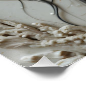 Dew-Kissed Keramik Portrait Poster (Ecke)