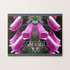 Dew Kissed Pink Foxhandschuhe Blüten Puzzle