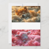 Dew Liebe: Einladung zum Crystal Heart Floral Wedd (Rückseite)