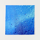 Dew wet glass background window wandteppich (Vorderseite (Horizontal))