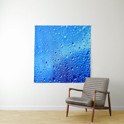 Dew wet glass background window wandteppich (Beispiel (Horizontal))