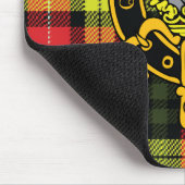 Dewar-schottisches Wappen und Tartan-Mausunterlage Mousepad (Ecke)