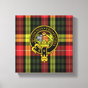 Dewar Scottish Wappen und Tartan Canvas print Leinwanddruck