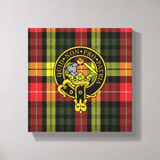Dewar Scottish Wappen und Tartan Canvas print Leinwanddruck (Vorderseite)