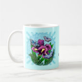 Dewdrop Butterfly Iris Kaffeetasse (Links)
