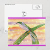 "Dewdrop Dragon" Postkarte (Vorne/Hinten)